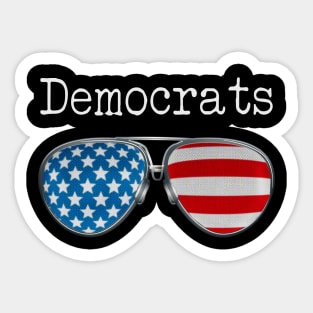 AMERICA PILOT GLASSES DEMOCRATS Sticker